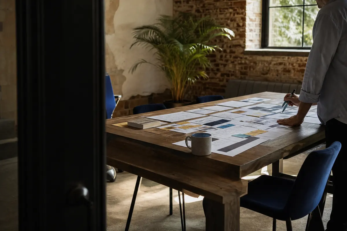 Editorial marketing planning scene for Local Service Ads in Burleson, Texas