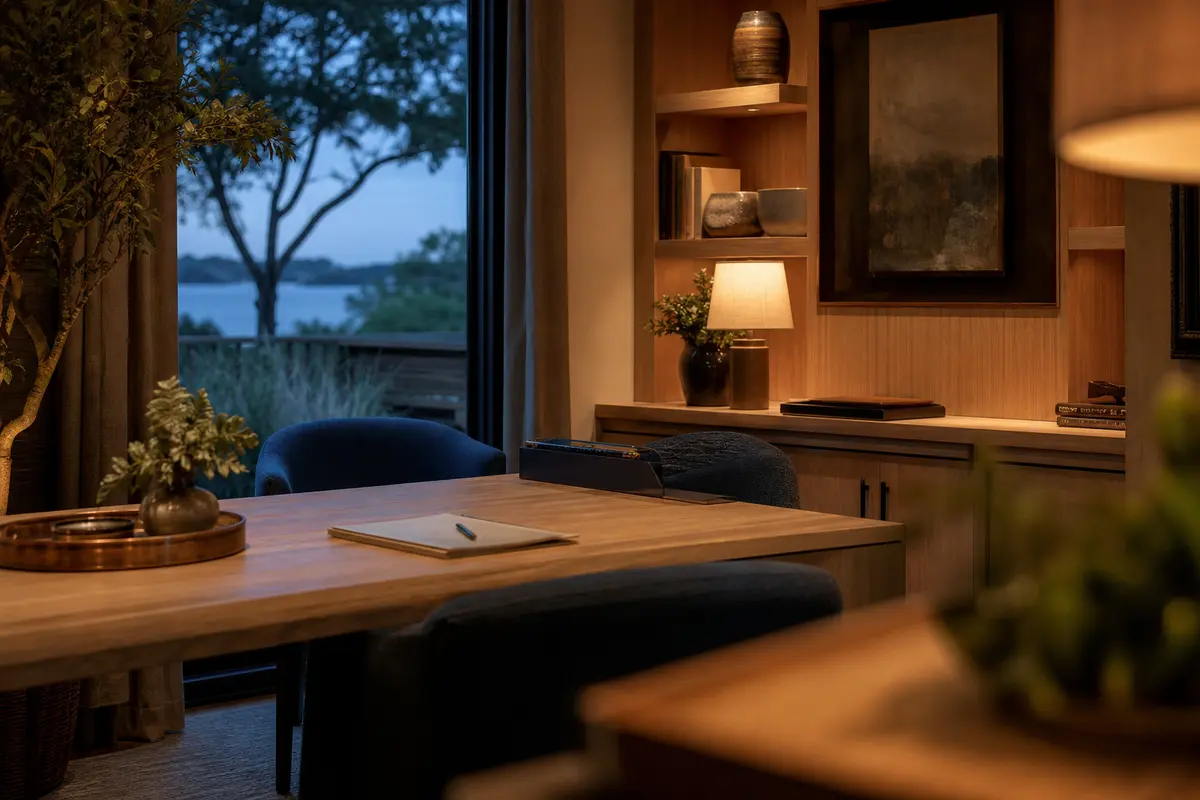 Editorial intake planning scene for Lead Attribution in Canyon Lake, Texas