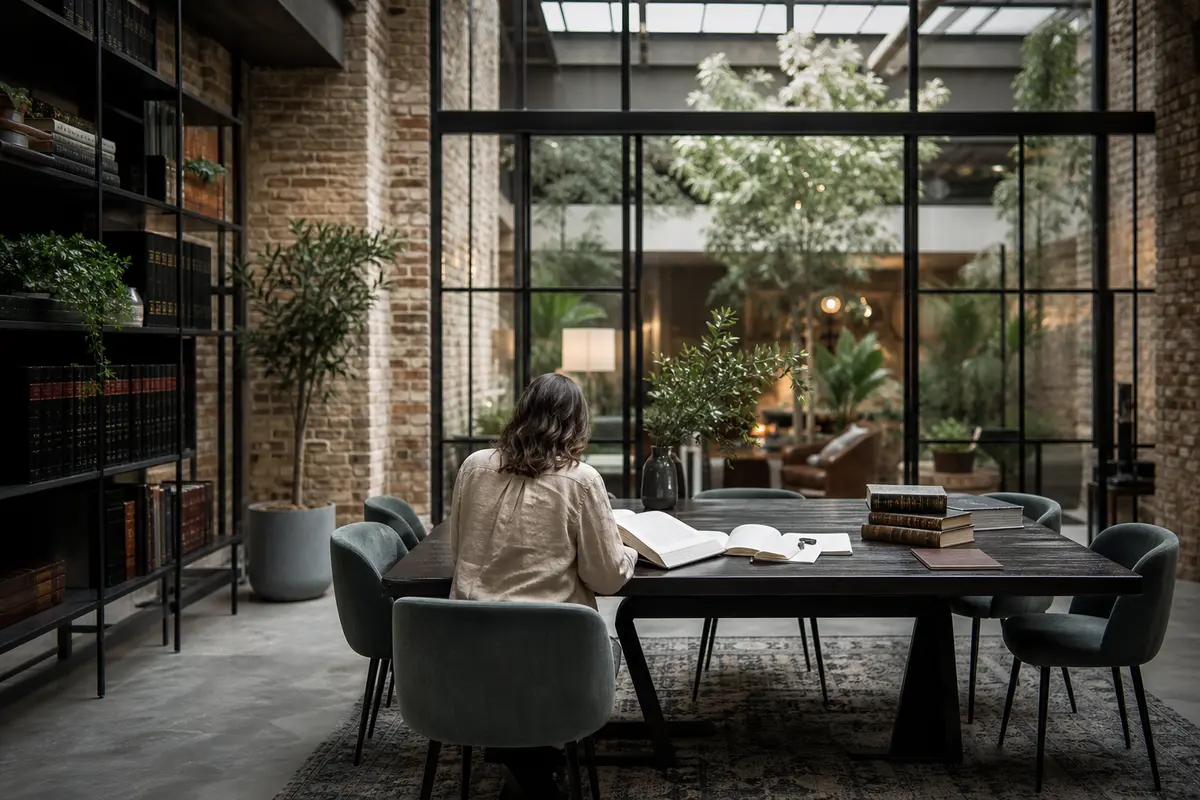 Editorial marketing planning scene for AI SEO in Cibolo, Texas