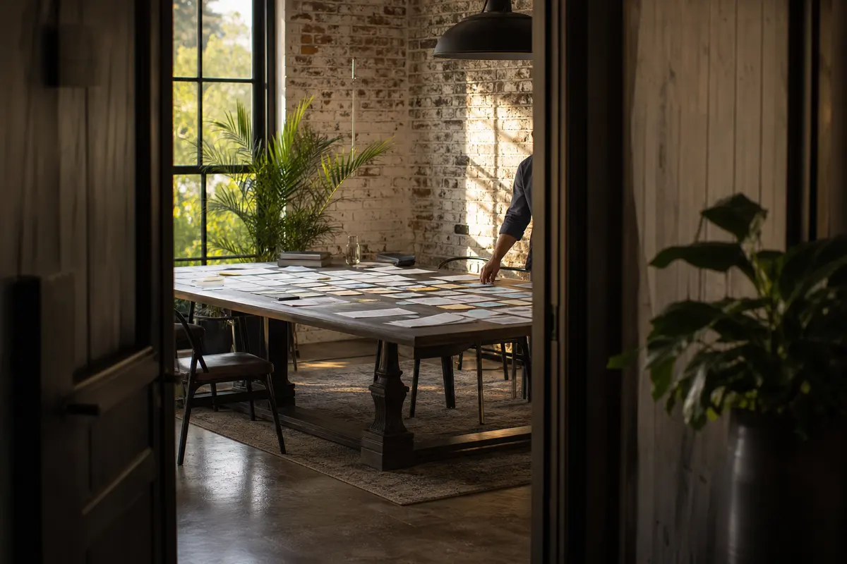 Editorial marketing planning scene for Cloverleaf, Texas