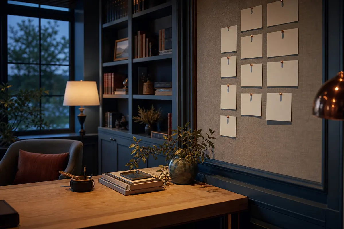 Editorial marketing planning scene for AI SEO in Crowley, Texas