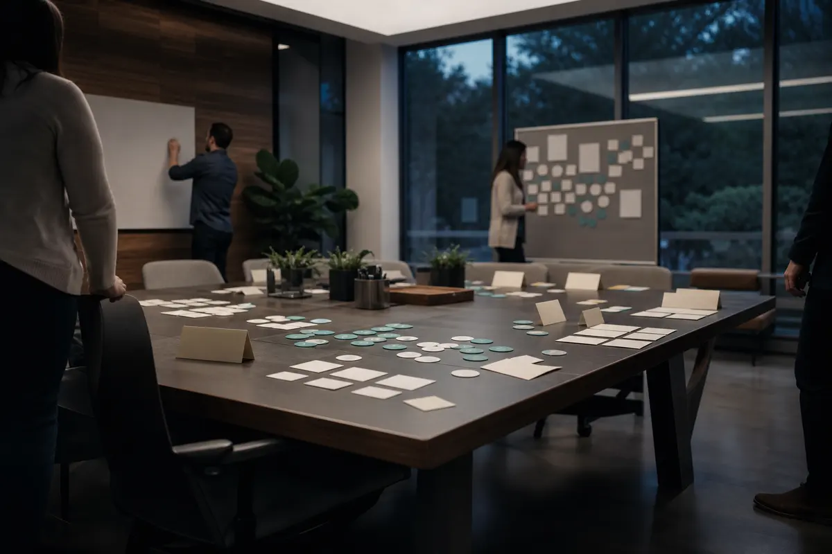 Editorial platform planning scene for ROI Dashboard in DeSoto, Texas