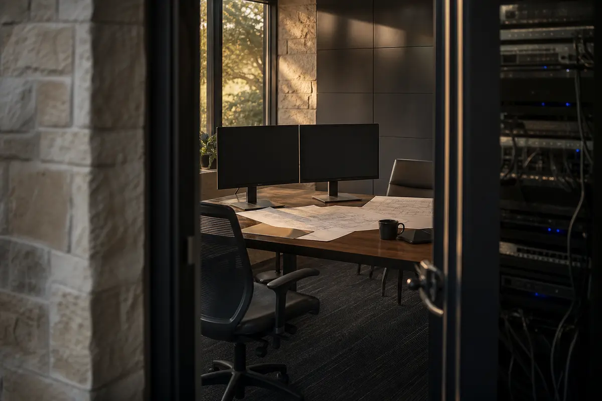 Editorial platform planning scene for Custom Software in Elgin, Texas