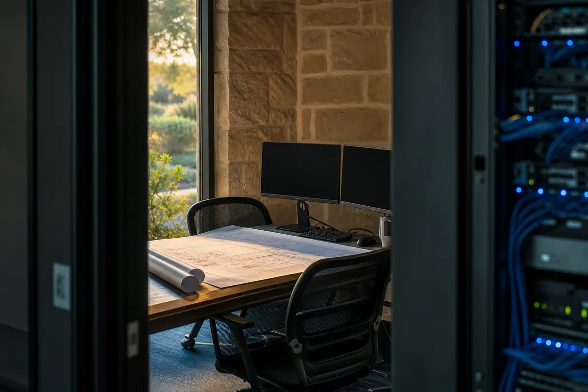 Editorial platform planning scene for ROI Dashboard in Fair Oaks Ranch, Texas