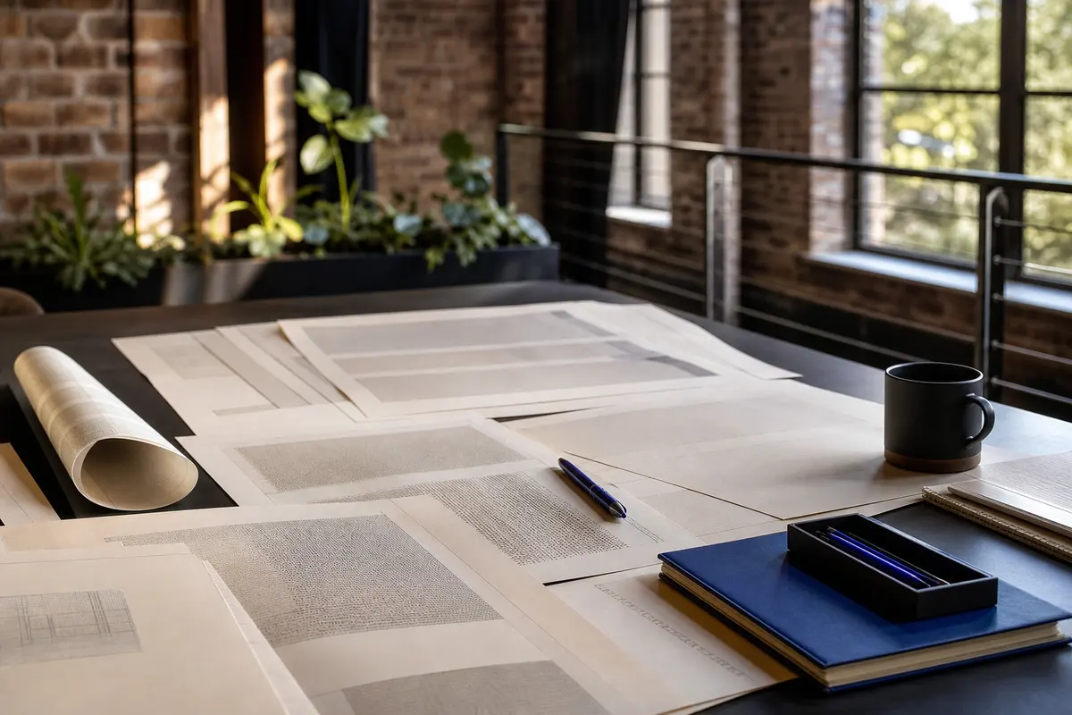 Editorial marketing planning scene for Legal News in Fairview, Texas