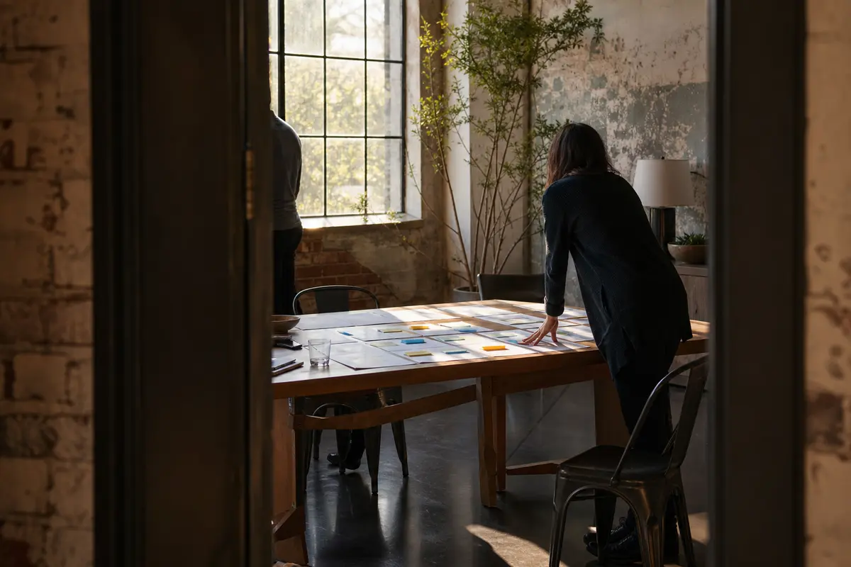 Editorial marketing planning scene for Farmers Branch, Texas