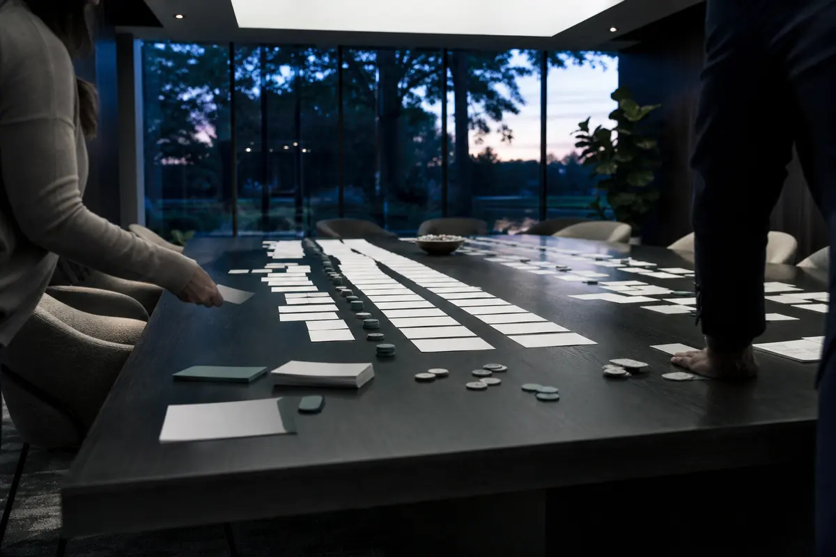 Editorial platform planning scene for Custom Software in Friendswood, Texas