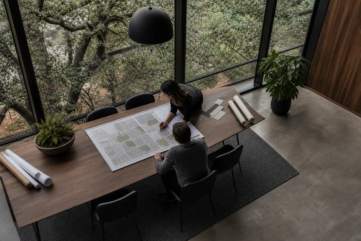 Editorial marketing planning scene for Local Service Ads in Gonzales, Texas