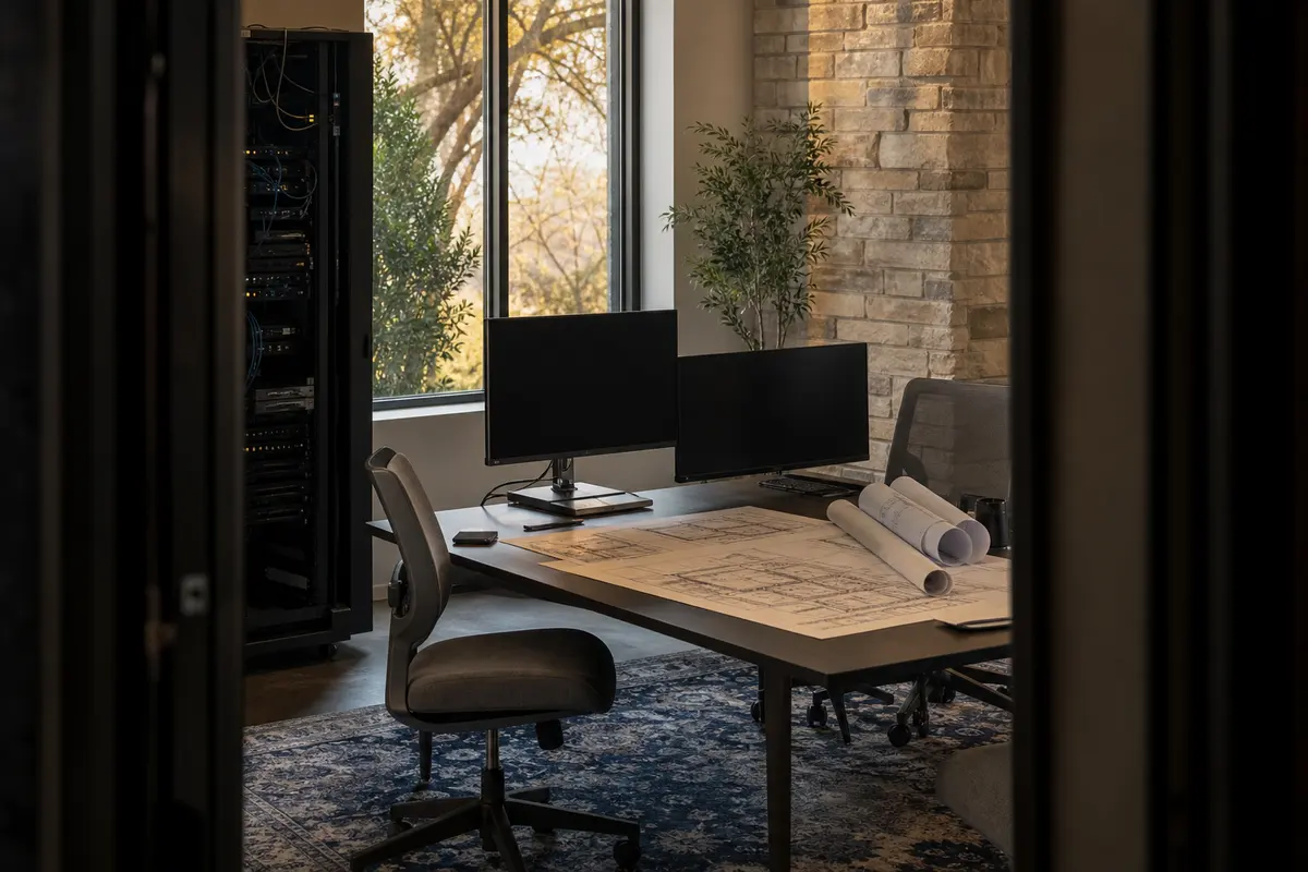 Editorial platform planning scene for Dedicated Hosting in Graham, Texas