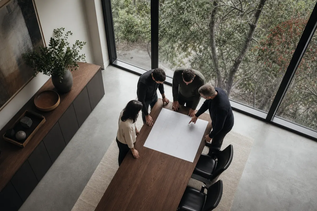 Editorial marketing planning scene for Programmatic SEO in Harker Heights, Texas