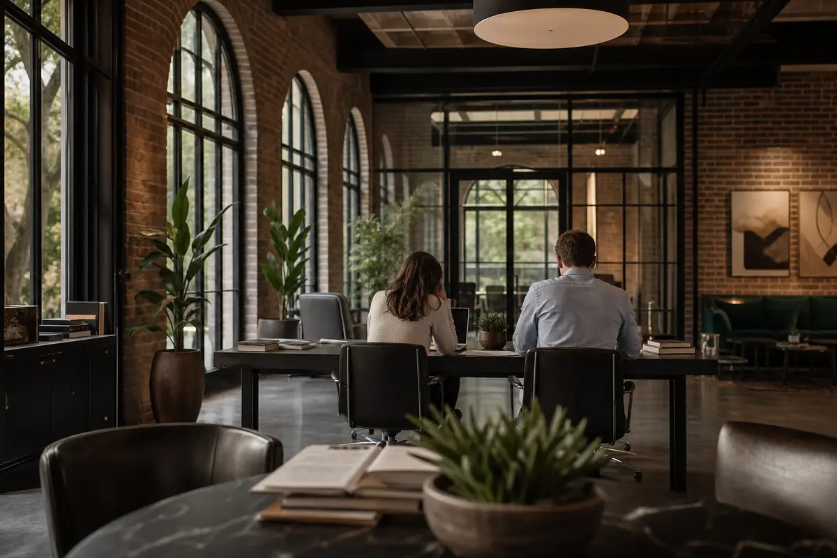 Editorial marketing planning scene for Helotes, Texas