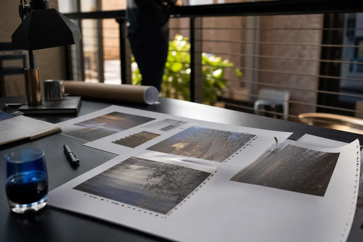 Editorial marketing planning scene for AI SEO in Hutto, Texas
