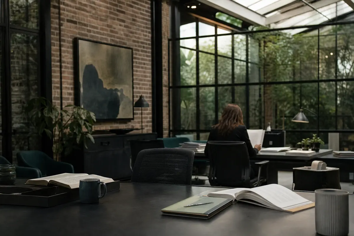 Editorial marketing planning scene for Iowa Colony, Texas