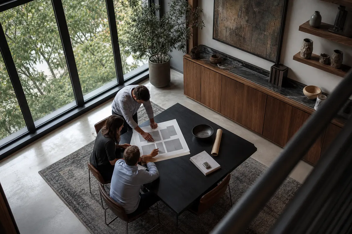 Editorial marketing planning scene for Iowa Park, Texas