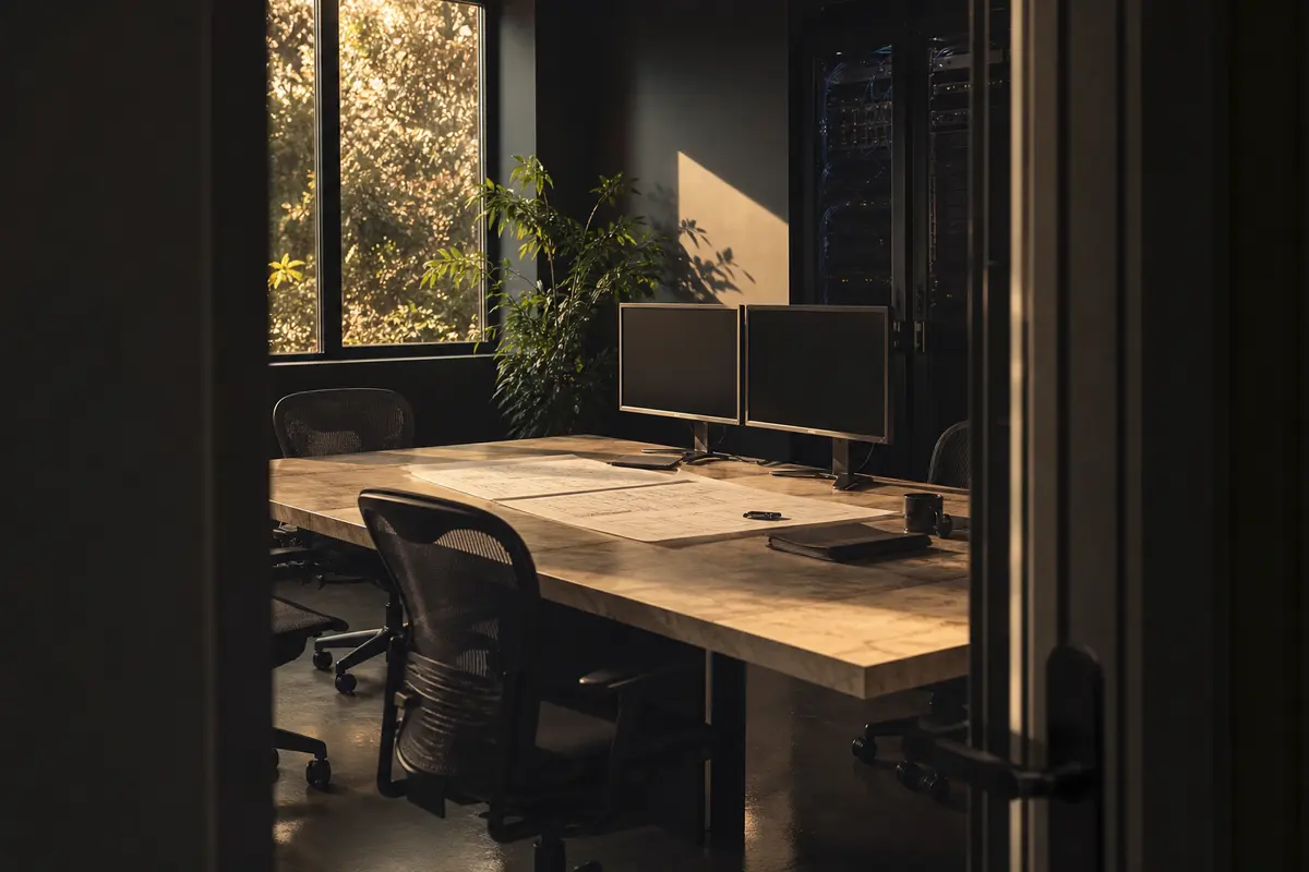 Editorial platform planning scene for Custom Software in Keene, Texas