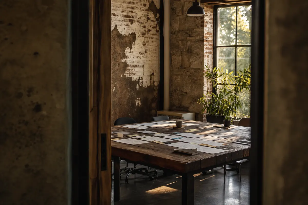 Editorial marketing planning scene for Little Elm, Texas