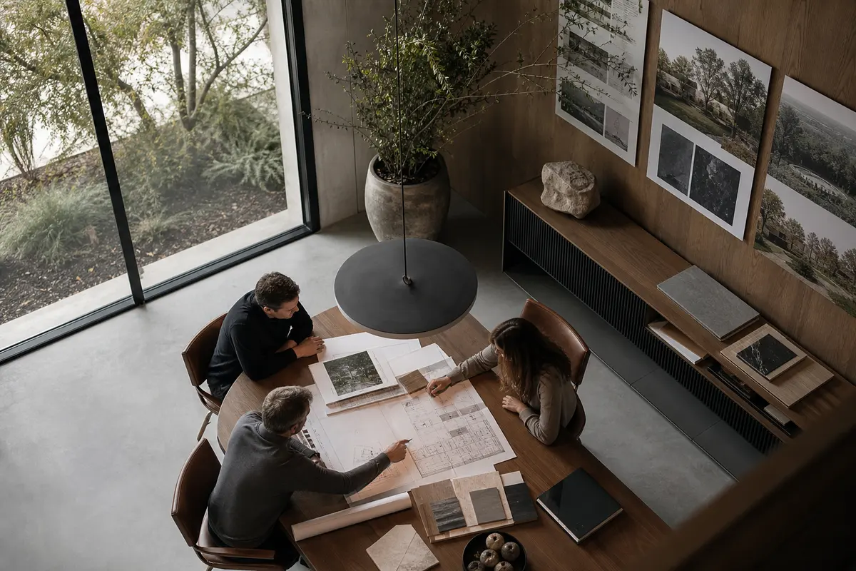 Editorial platform planning scene for Custom Software in Little Elm, Texas