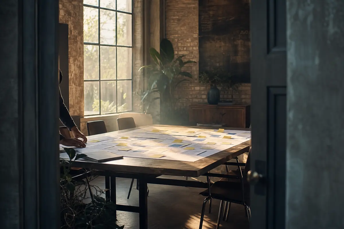 Editorial marketing planning scene for McGregor, Texas