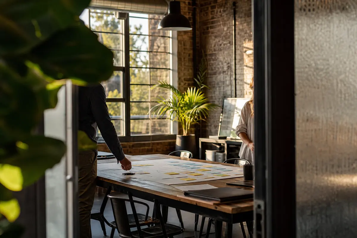 Editorial marketing planning scene for Legal News in Manvel, Texas