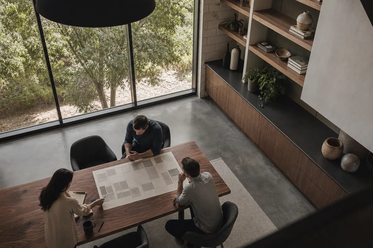 Editorial marketing planning scene for Midlothian, Texas