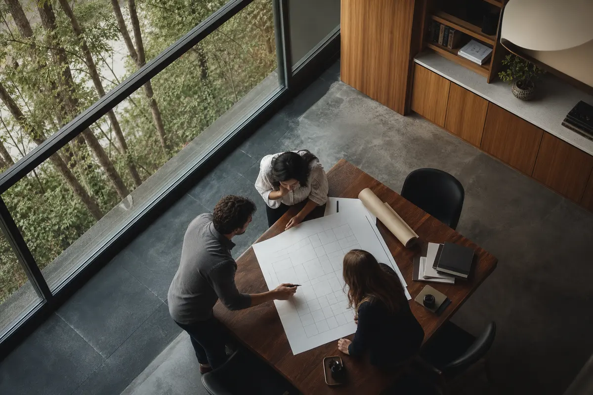 Editorial marketing planning scene for Mission Bend, Texas