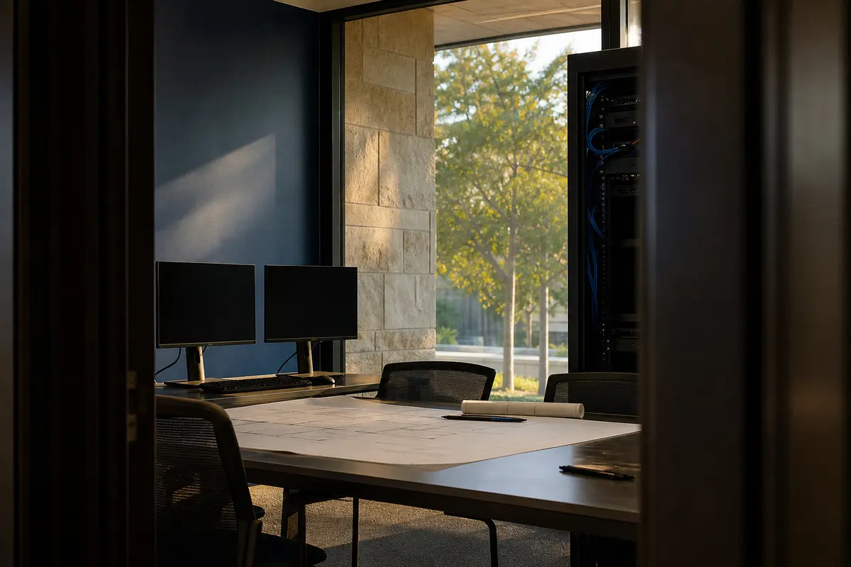 Editorial platform planning scene for Custom Software in Missouri City, Texas
