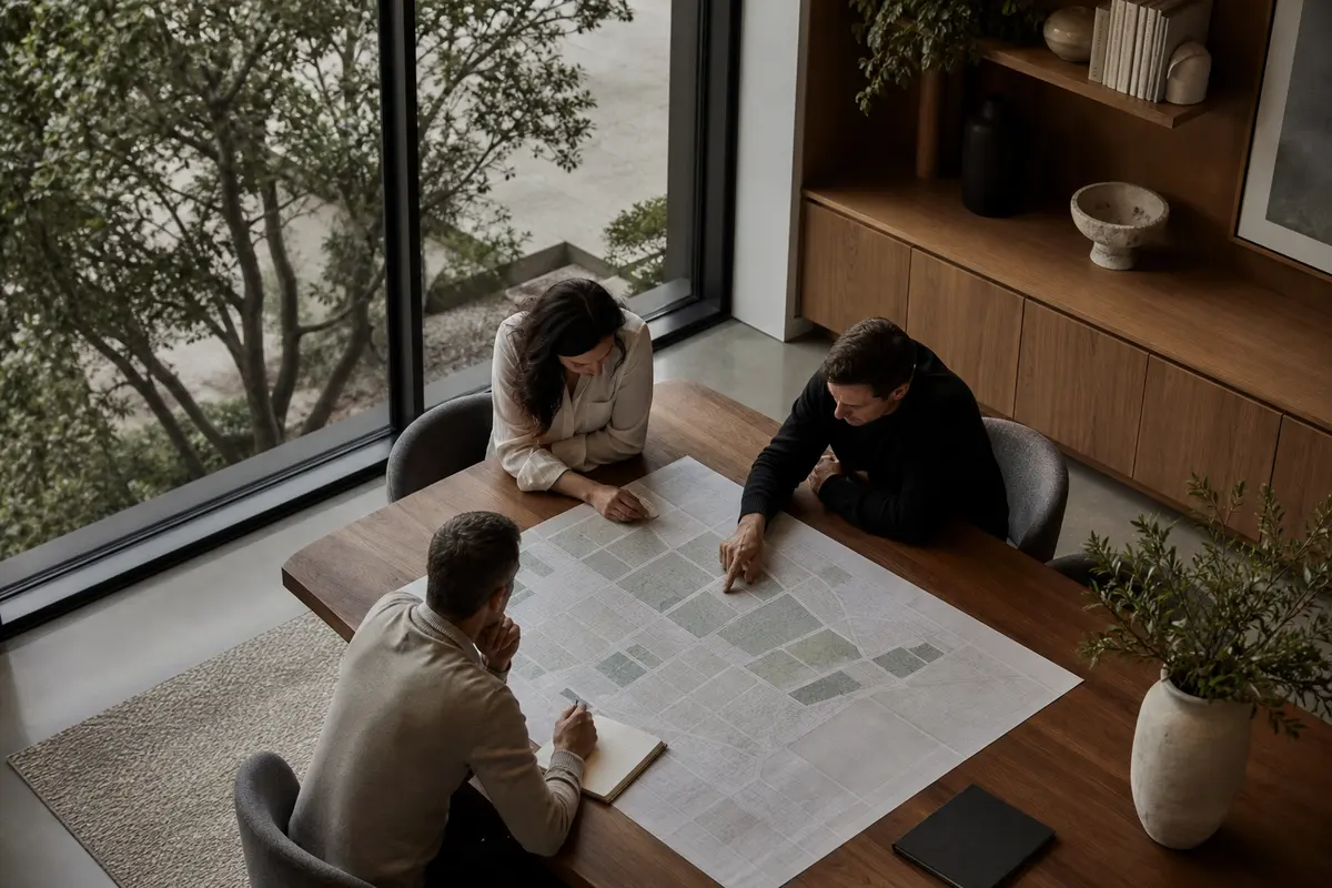 Editorial marketing planning scene for Northlake, Texas