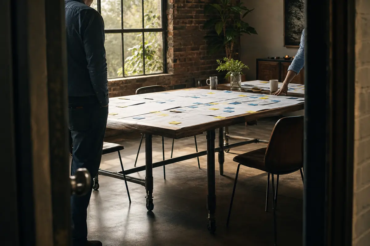 Editorial marketing planning scene for Olivarez, Texas