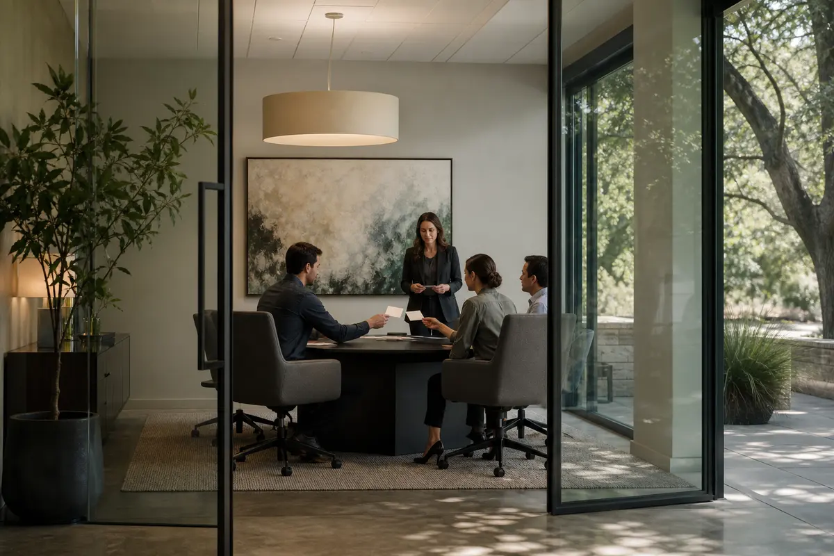 Editorial intake planning scene for Video Intake in Pleasanton, Texas