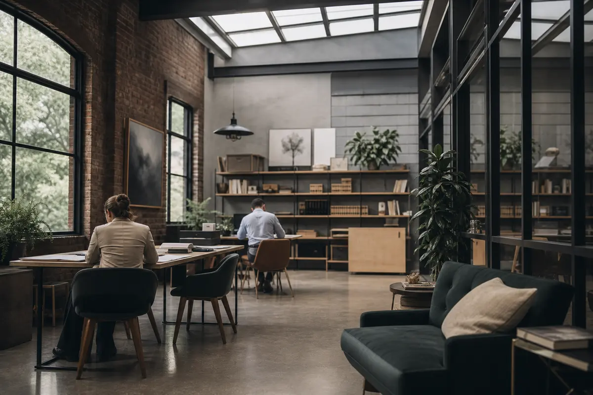 Editorial marketing planning scene for AI SEO in Prairie View, Texas