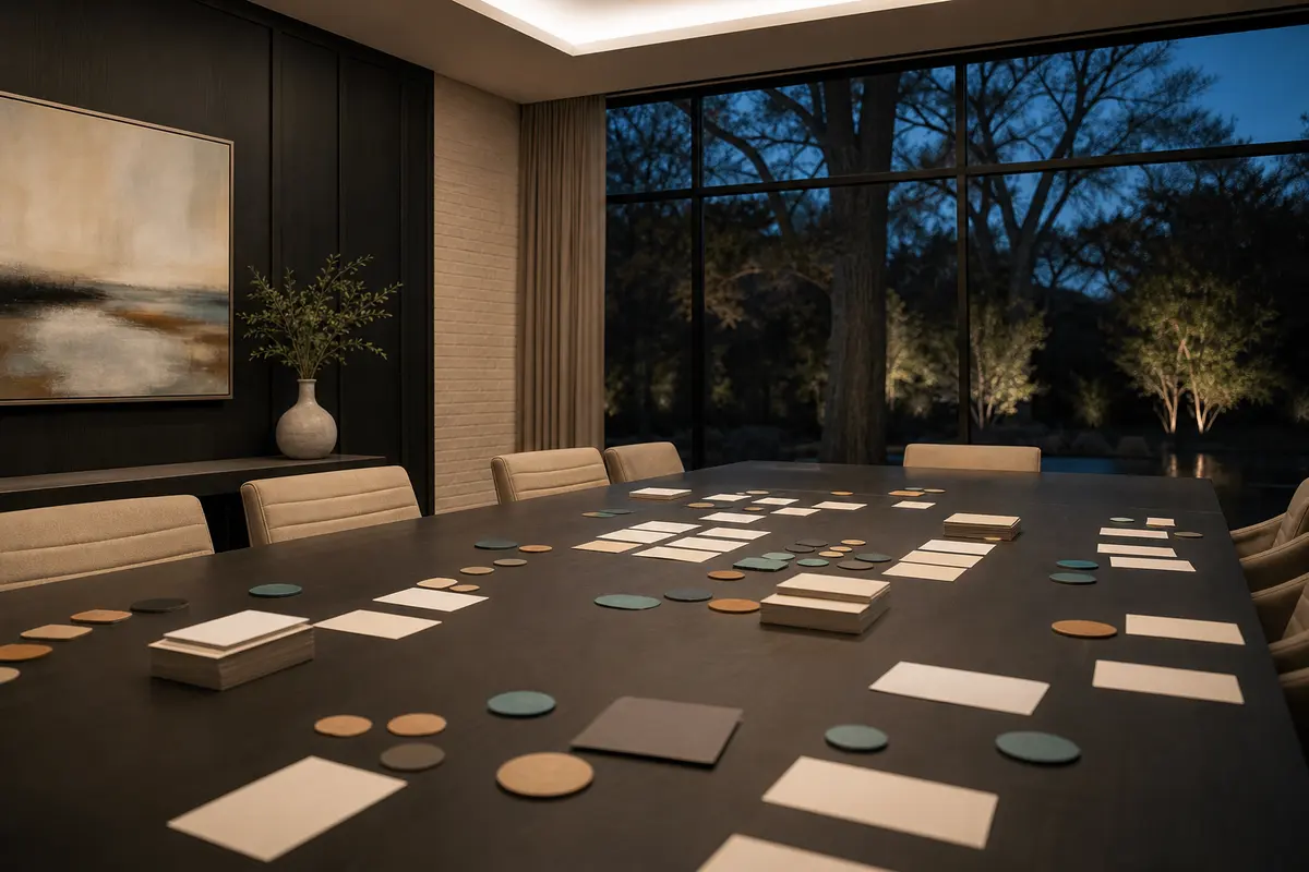 Editorial platform planning scene for Custom Software in Prosper, Texas
