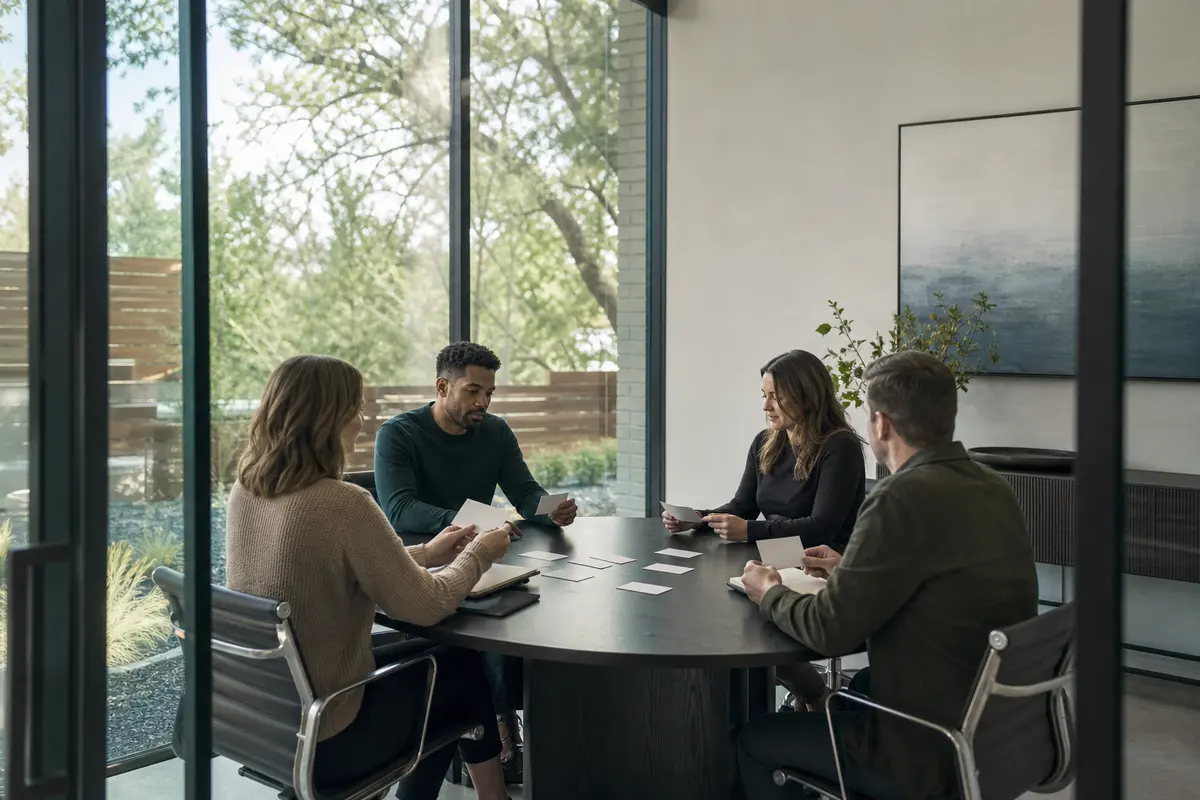 Editorial intake planning scene for Automation in Providence Village, Texas