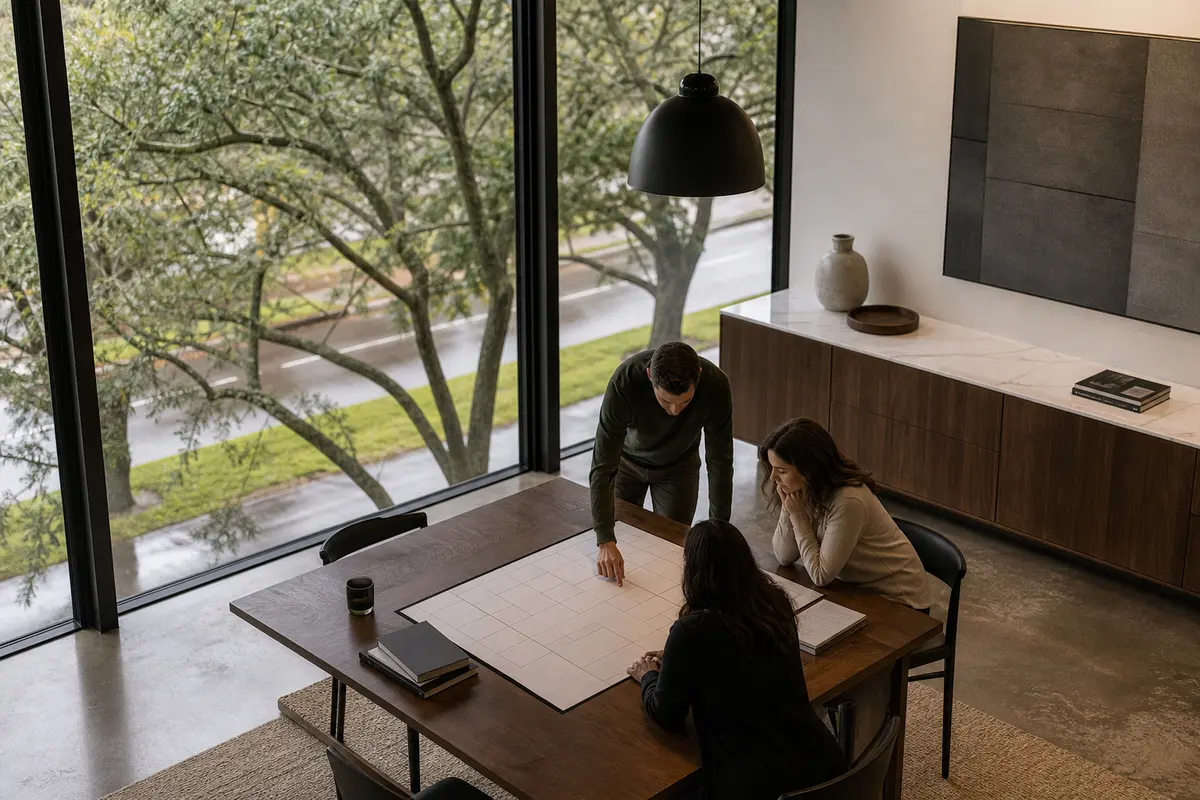 Editorial marketing planning scene for Saginaw, Texas