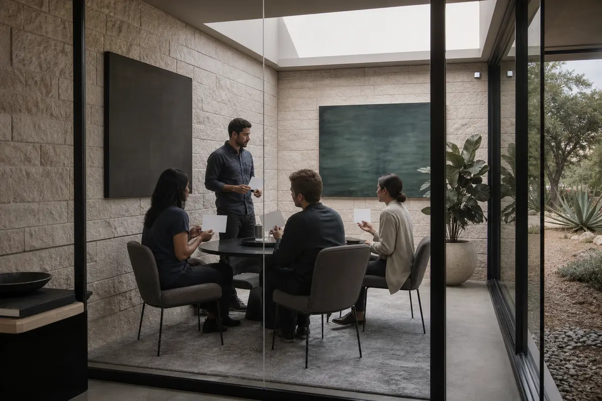 Editorial intake planning scene for Lead Attribution in San Marcos, Texas