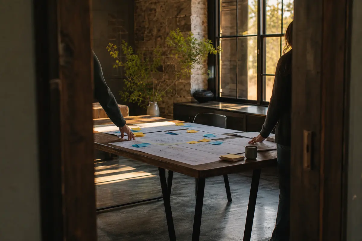 Editorial marketing planning scene for Programmatic SEO in Slaton, Texas