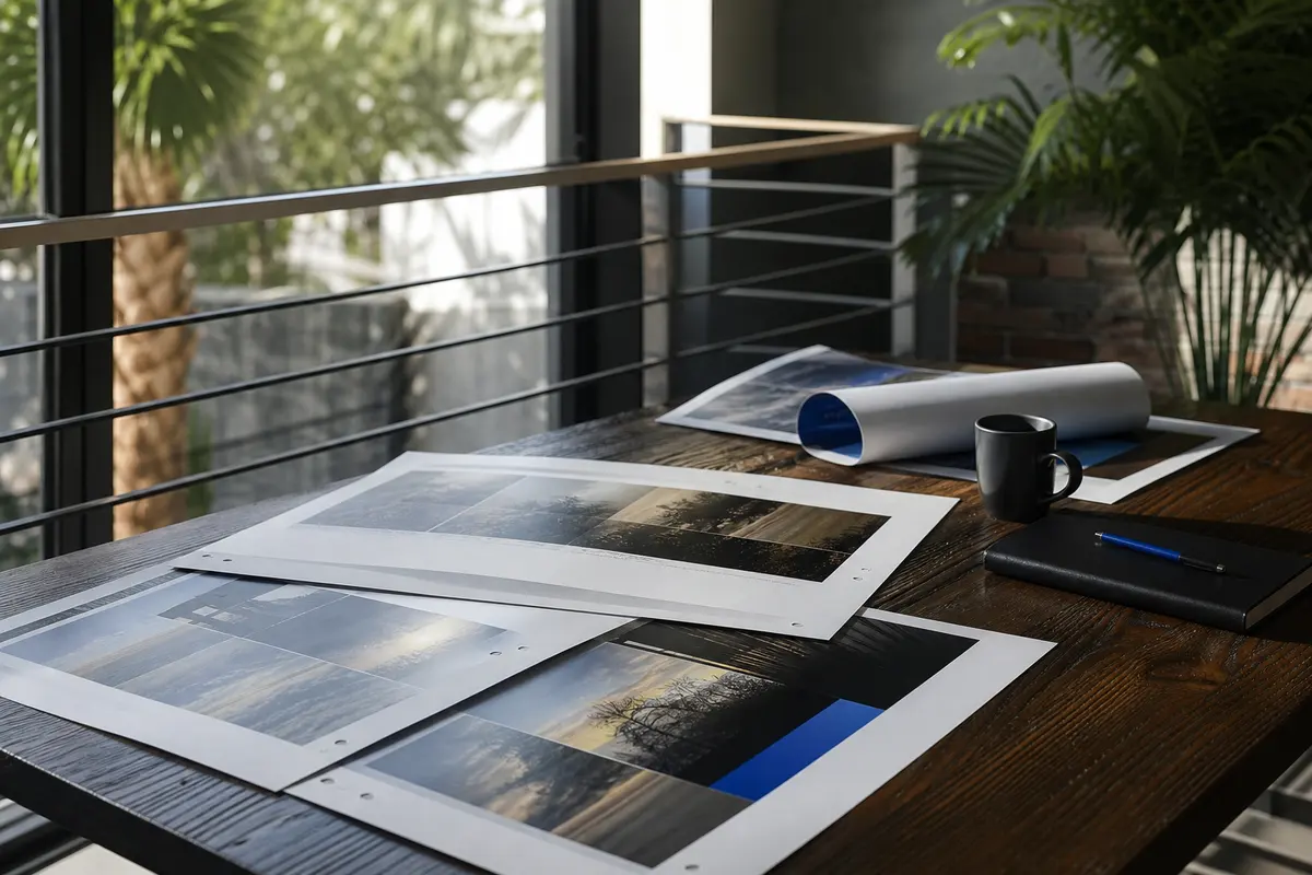 Editorial marketing planning scene for AI SEO in South Houston, Texas