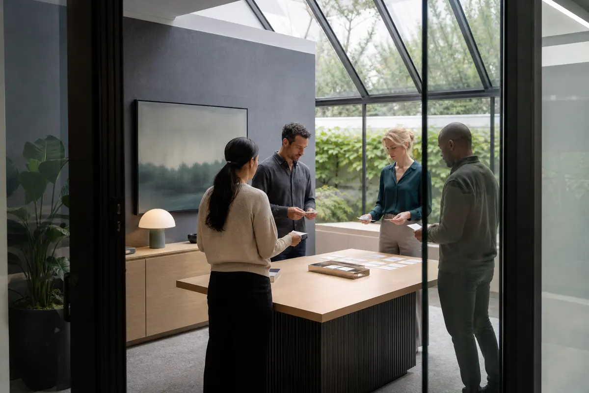 Editorial intake planning scene for AI Answering in Sugar Land, Texas