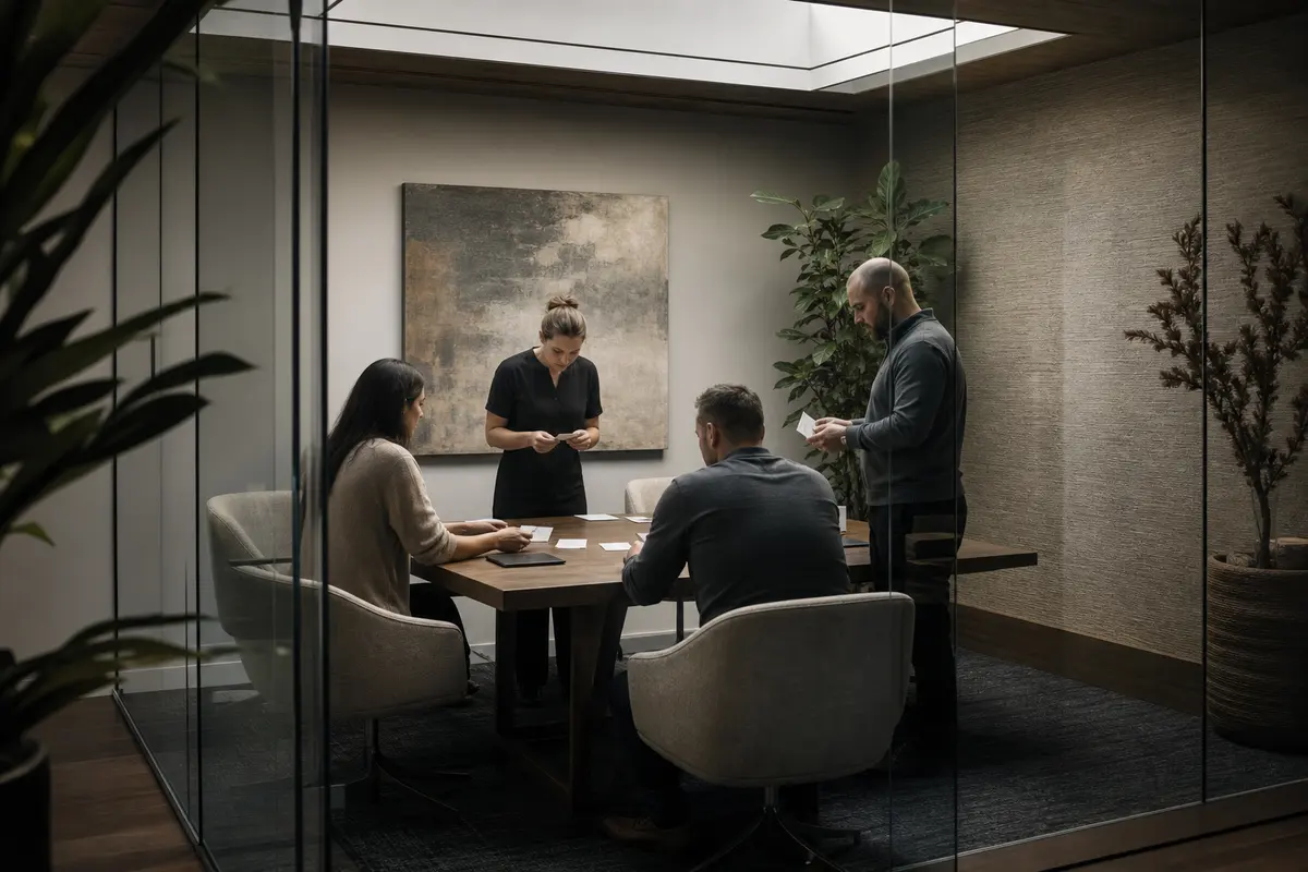 Editorial intake planning scene for Lead Attribution in The Colony, Texas