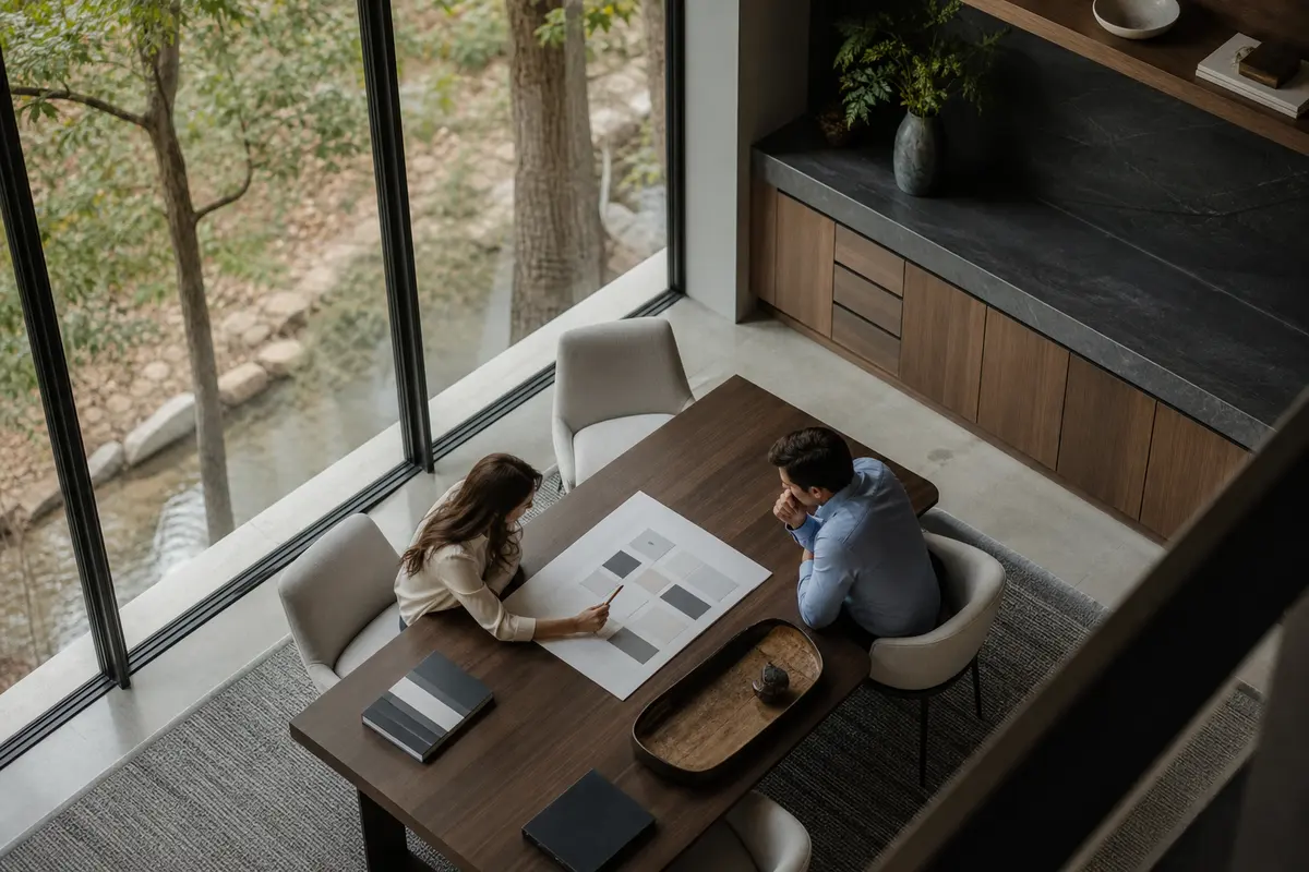 Editorial marketing planning scene for Local Service Ads in Timberwood Park, Texas