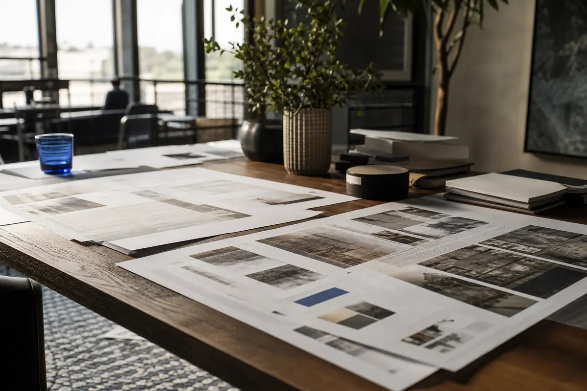 Editorial marketing planning scene for AI SEO in Town of Pecos, Texas