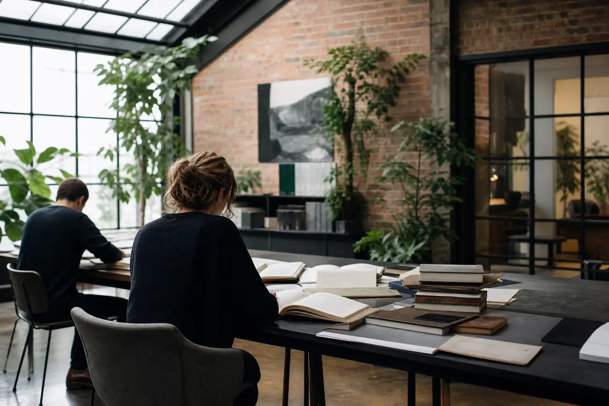 Editorial marketing planning scene for AI SEO in Heber, Utah