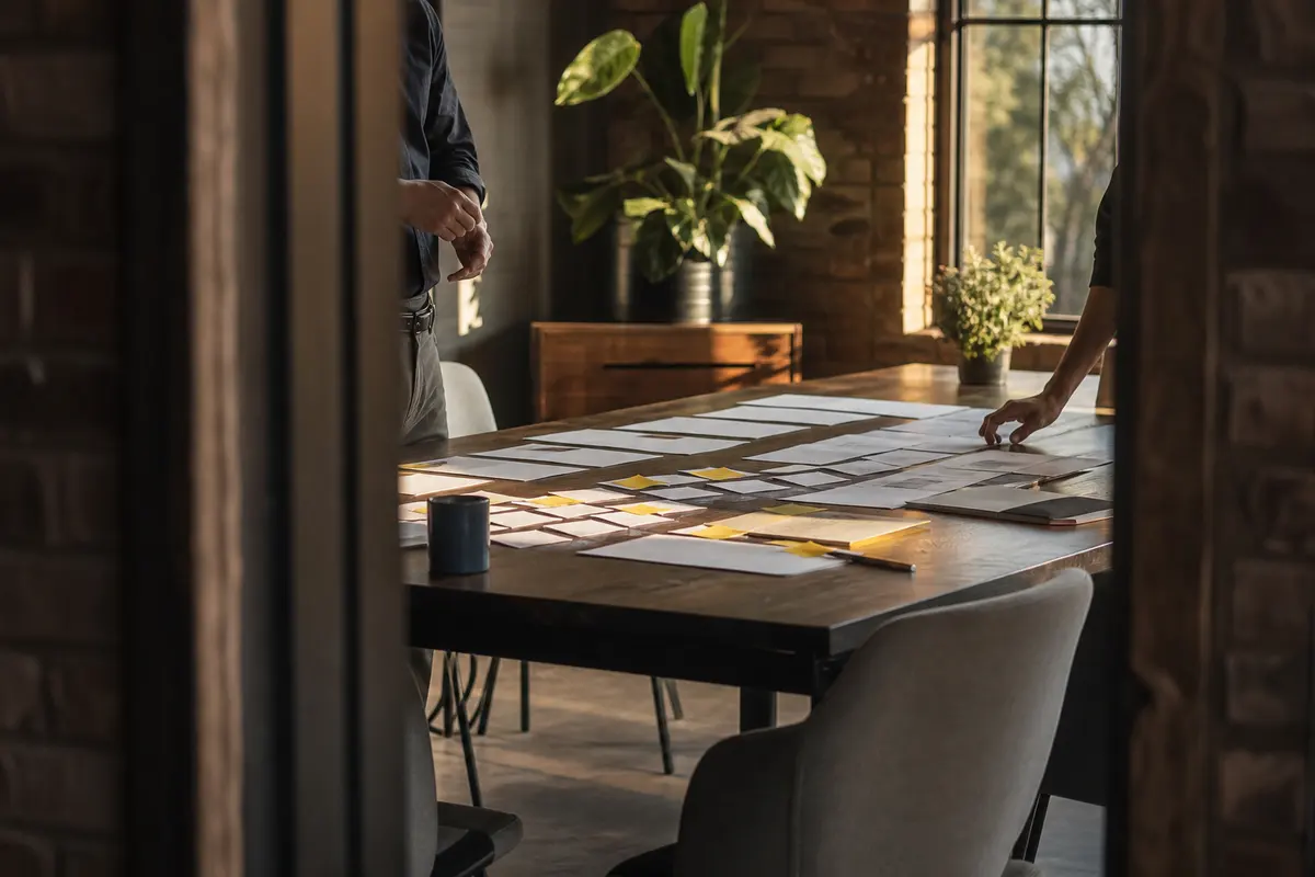 Editorial marketing planning scene for Nibley, Utah