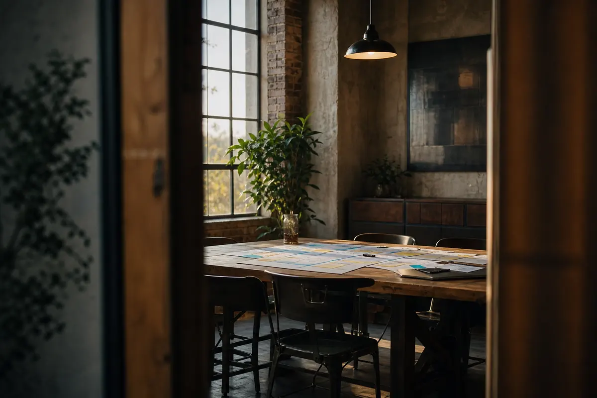 Editorial marketing planning scene for Pleasant Grove, Utah