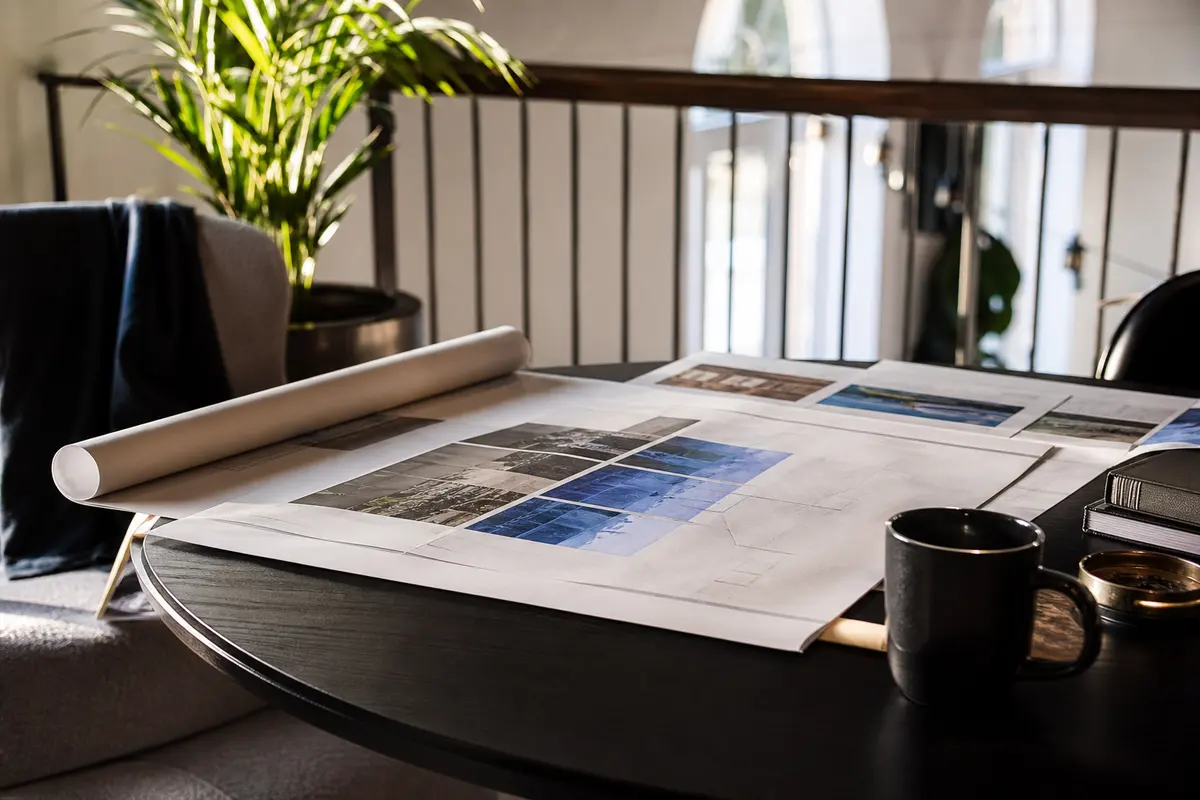 Editorial marketing planning scene for AI SEO in Provo, Utah