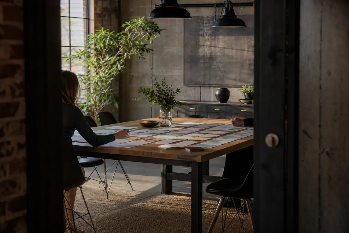 Editorial marketing planning scene for Richfield, Utah