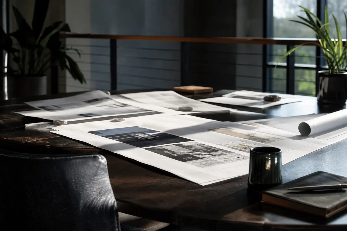 Editorial marketing planning scene for AI SEO in Roy, Utah