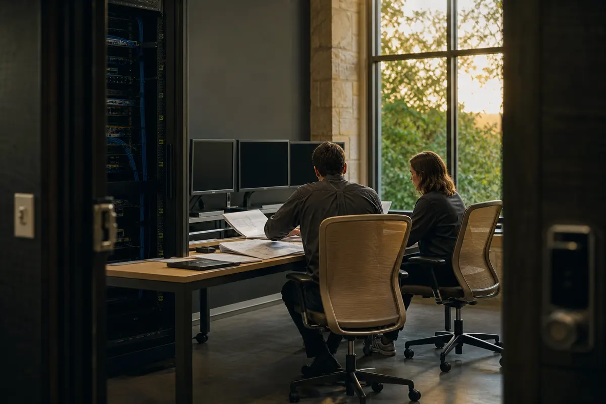 Editorial platform planning scene for Dedicated Hosting in Santa Clara, Utah