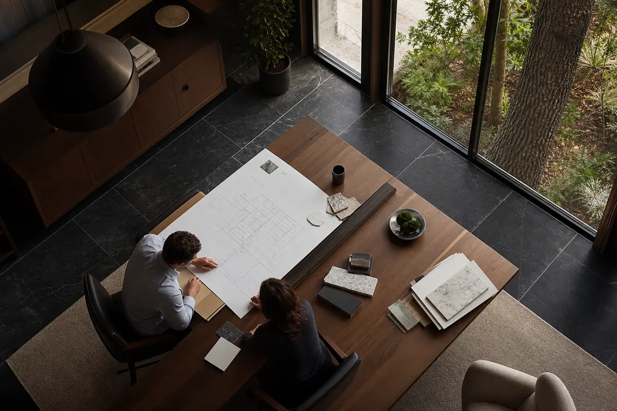Editorial marketing planning scene for AI SEO in Snyderville, Utah