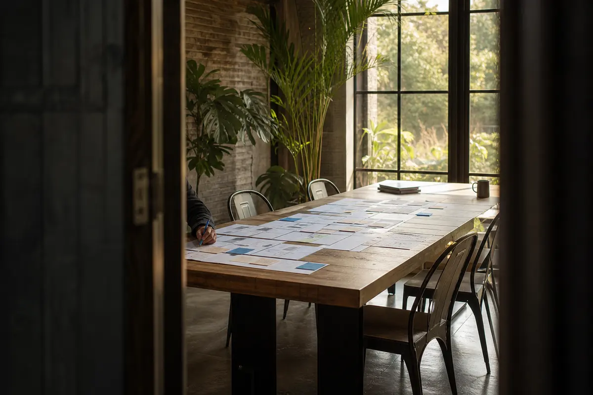 Editorial marketing planning scene for Programmatic SEO in West Valley City, Utah