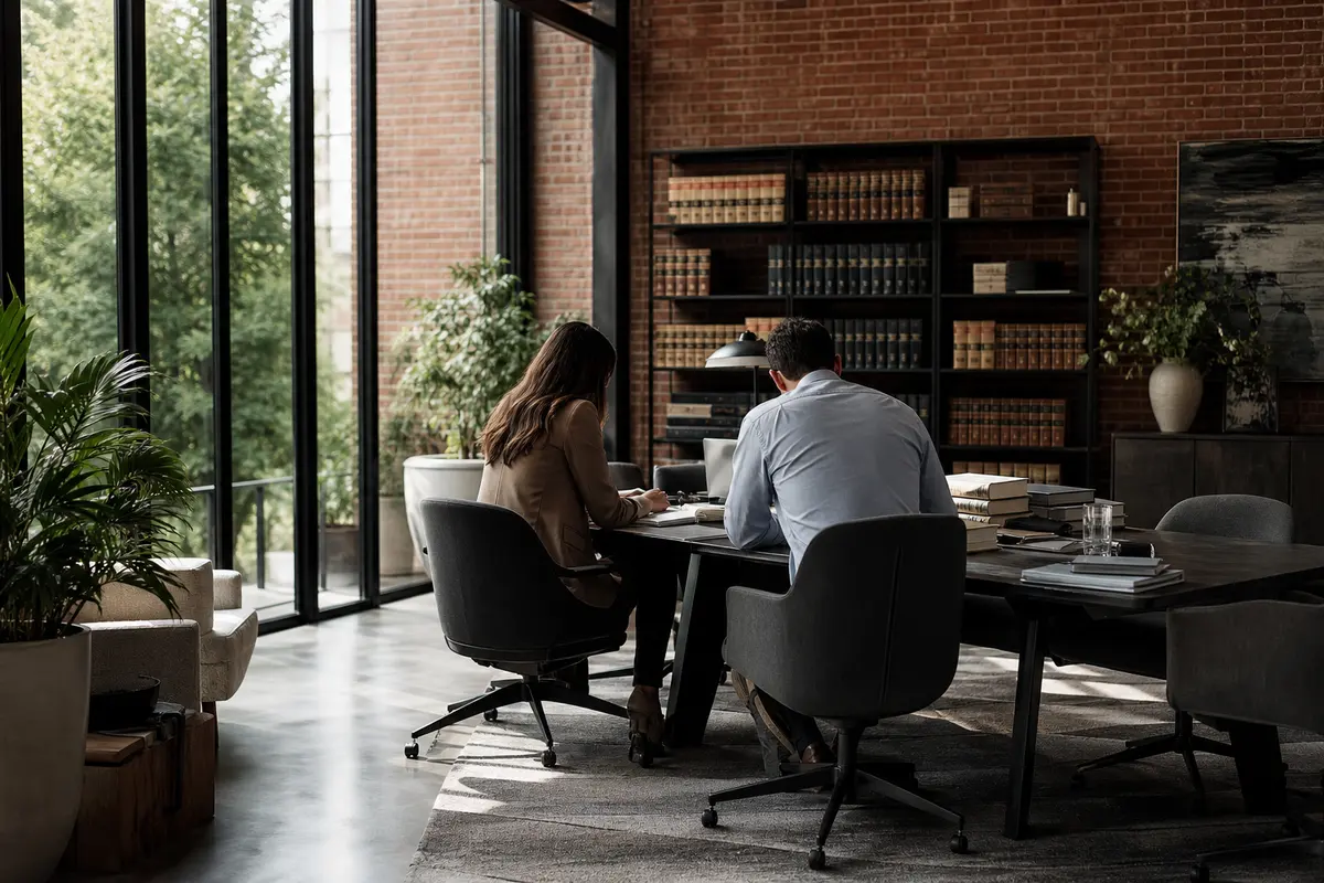 Editorial marketing planning scene for Legal News in Abingdon, Virginia
